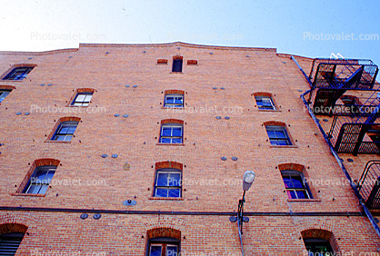brick building, windows