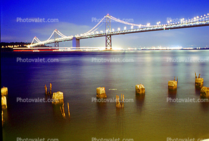 San Francisco Oakland Bay Bridge, Twilight, Dusk, Dawn