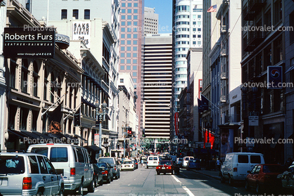 Downtown, buildings, street