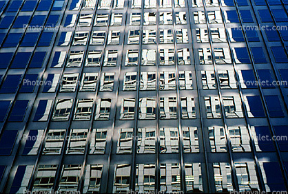 building, detail, glass reflection