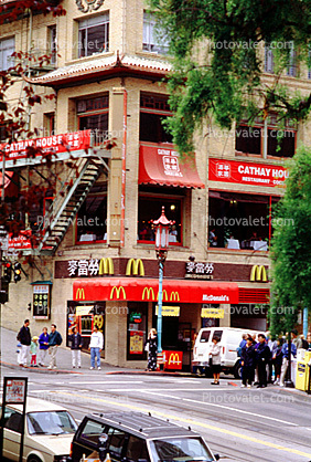 McDonalds Junk Food Restaurant, California Street