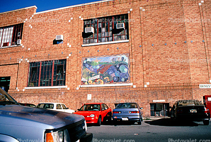 SOMA, Red Brick Building, Cars, Parking