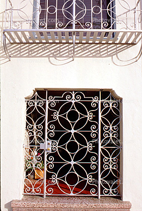 Window Door, Doorway, Ironwork, Ornate Entrance, opulant