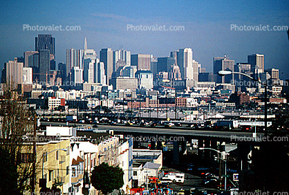 Downtown from, Potrero Hill, Downtown-SF, downtown