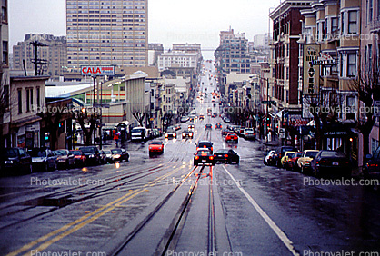 California Street and Hyde Street, looking west