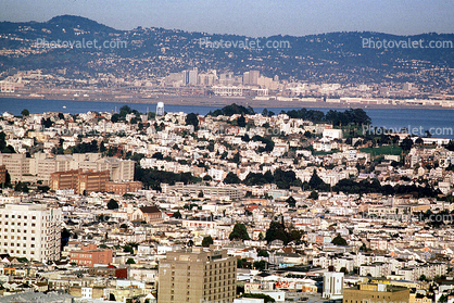 Oakland Skyline at the top, from Twin Peaks, eastbay hills