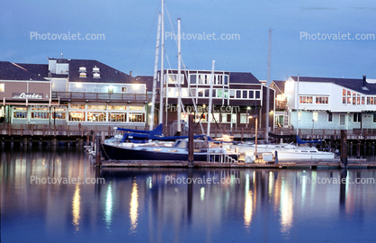 Pier-39, Evening, Docks, Building
