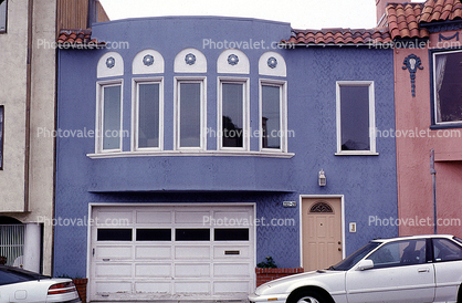 Garage, Purple Home, house, residence