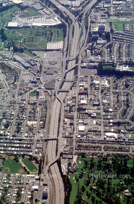Y-split Interchange, Interstate Highway I-280, Pacific Coast Highway, PCH