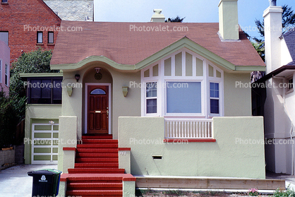 Home, House, steps, door, building