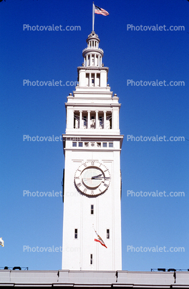 Clock Tower and flag