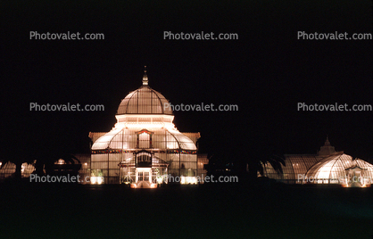 Conservatory Of Flowers at Night, Exterior, Outdoors, Outside, Nighttime