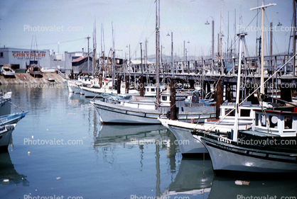 Docks, Harbor, piers, boats, July 1958, 1950s