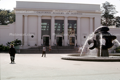 Water Fountain, aquatics, old California Academy of Sciences, Bufano Whale Sculpture, September 1965, 1960s