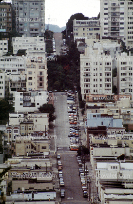 Greenwich Street, buildings, parked cars, 1988, 1980s