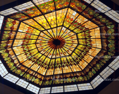 The Huntington Hotel, Stained Glass Cieling