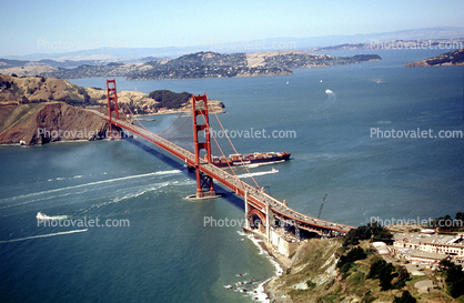 Golden Gate Bridge, Tiburon Peninsula, Fog
