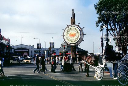 Horse Carriage, Crab, Signage, landmark, Fisherman's Wharf icon