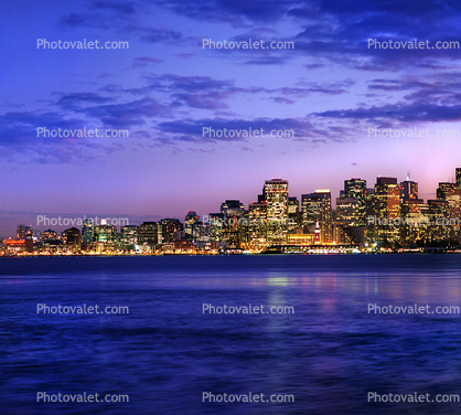 Cityscape, skyline, building, downtown, skyscrapers, the Embarcadero, waterfront