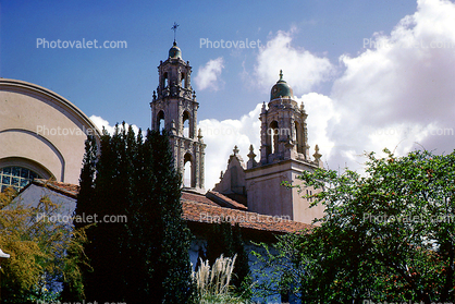 building, detail, Mission Dolores Basilica, May 1962, 1960s