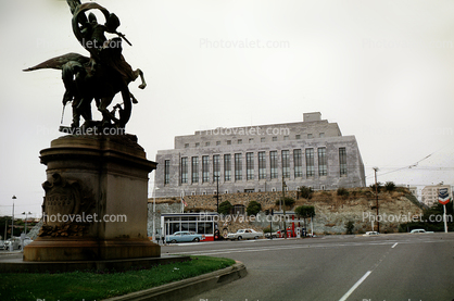 The Armory, Statue, Market Street, December 1968, 1960s