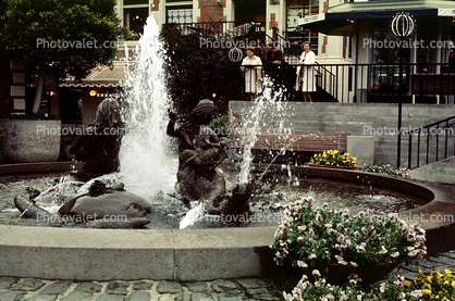 Mermaid Water Fountain, Ghirardelli Square, 1950s