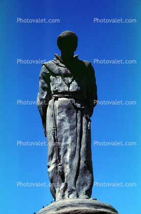 Junipero Serra Statue, Mission Deloris Basilica, 1950s