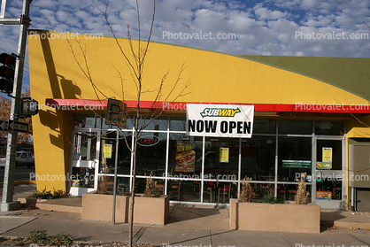 Subway Sandwich Restaurant, Building, Fast Food, Albuquerque