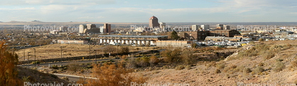 Cityscape, skyline, building, downtown, Albuquerque, Panorama