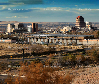 Cityscape, skyline, buildings, downtown, Albuquerque