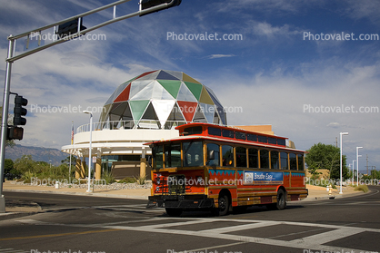 Explora, Science Center and Children's Museum, geodesic dome, Trolley Bus, Albuquerque
