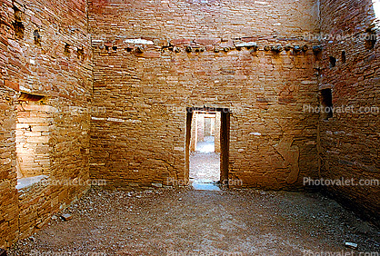 Pueblo Bonito Ruin, Interior, inside
