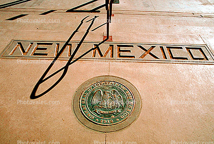 Great Seal of the State of New Mexico, Medallion, Four Corners Monument, Round, Circular, Circle
