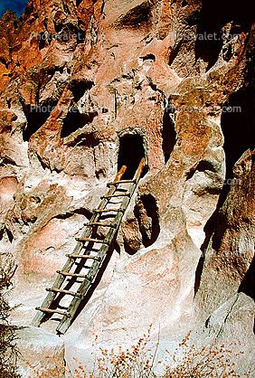 Ladder, Cliff Dwellings, Cliff-hanging Architecture, Bandelier