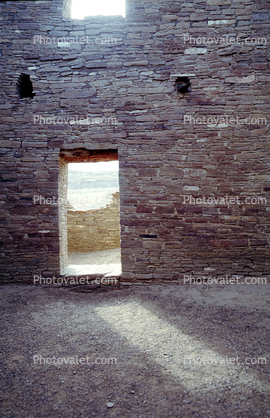 Doorway, entrance, entryway, Ruins, Building, Mountains