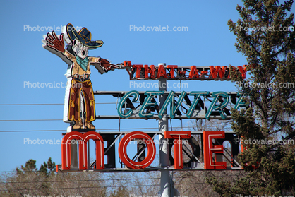 Century Motel, Cowboy Statue, Elko