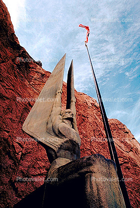 Art Deco Angel Sculpture, Winged Figures of the Republic, Nevada side of Hoover Dam 