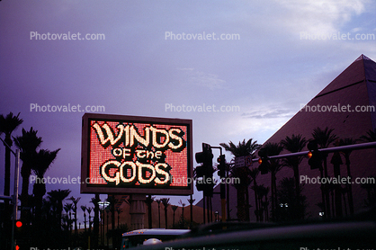 Winds of the Gods, Luxor Pyramid, Night, Nighttime, Neon Lights