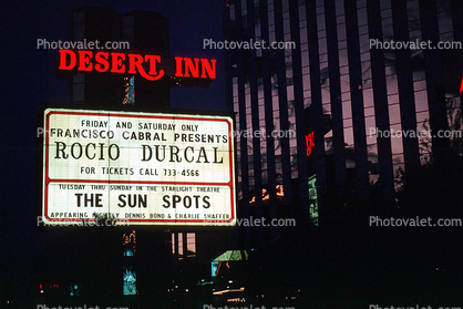 Desert Inn, Rocio Durcal, Casino, Night, Nighttime, Neon Lights