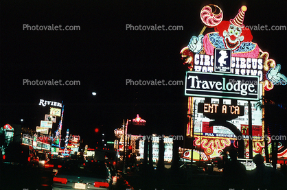 Travel Lodge, Casino, Night, Nighttime, Neon Lights