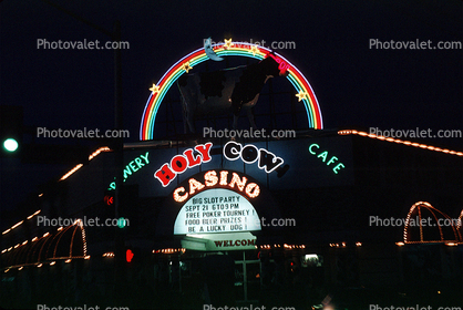 Holy Cow Casino, Casino, Night, Nighttime, Neon Lights