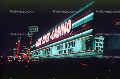 Lady Luck Casino, Casino, Night, Nighttime, Neon Lights
