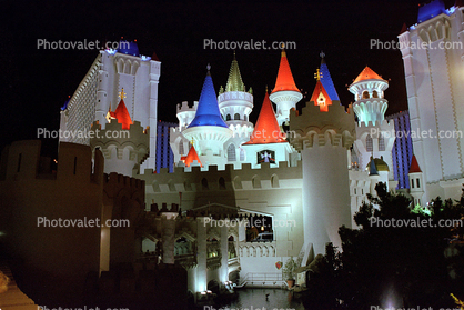 Excalibur, castle, building, casino