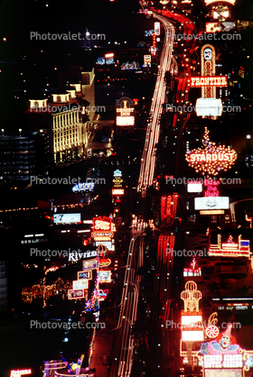 Buildings, The Strip, Nighttime, Night, neon signs