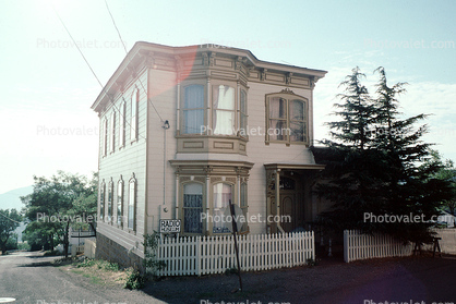 Western Historic Radio Museum, Home, House, Picket Fence, bay windows, victorian, Virginia City