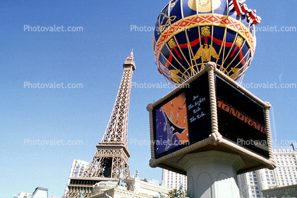 Montgolfier brothers, Paris, Las Vegas Paris Hotel, Casino, building, Eiffel Tower