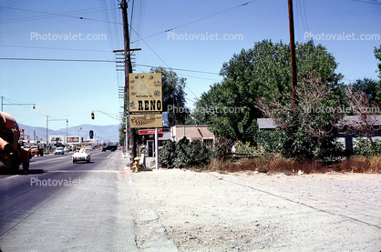 Reno City Limit, border, sign, 1962, 1960s