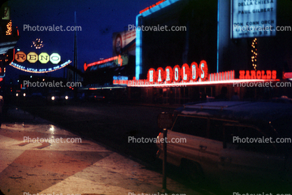 Harolds, Casino, Hotel, Reno, Sign, downtown, 1964, 1960s