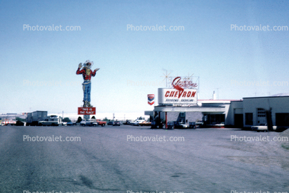 Chevron Gas station, Wendover Will, May 1969, 1960s