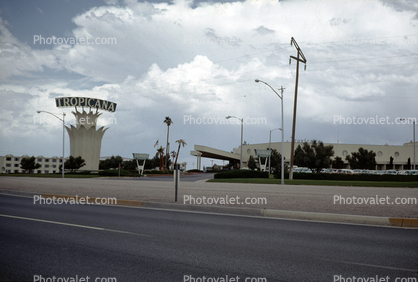 Tropicana, Casino, hotel, building, signage, July 1964, 1960s